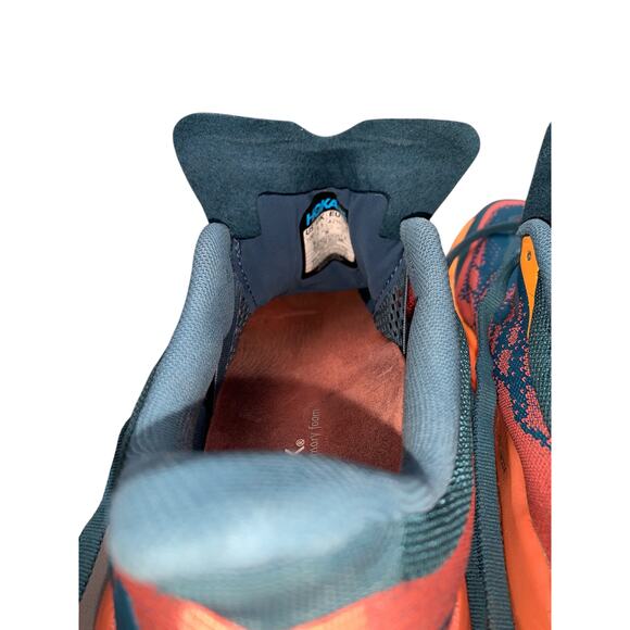 Hoka One One Speedgoat 5 Women’s SZ 10B Trail Running Shoes Blue Orange 1123158 - Picture 4 of 13